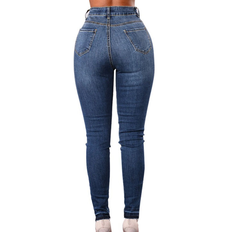 High Stretch Waist Women Skinny Jeans (1)