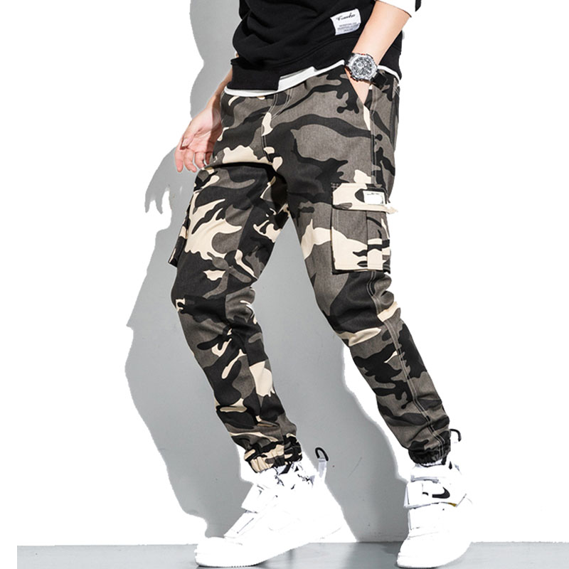 Hot selling item high quality trousers with an elasticated waist comfortable camouflage m ( (8)